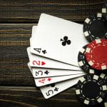 Cards and Poker Chips On A Table