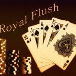 Royal Flush Cards and Chips