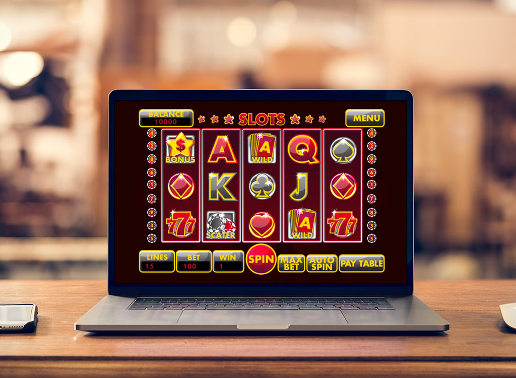 Image of online slots on a computer screen
